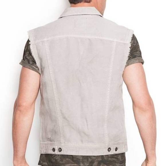 NEW GUESS Lucas Denim Vest in Asteroid Wash - Picture 2 of 2
